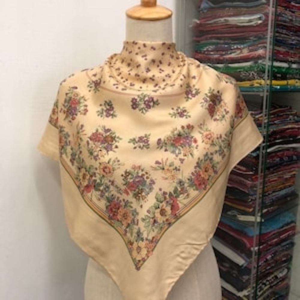Liberty of London Floral Tan Scarf